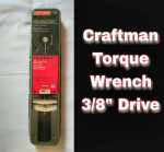CRAFTSMAN 3/8" TORQUE WRENCH