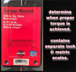 CRAFTSMAN 3/8" TORQUE WRENCH