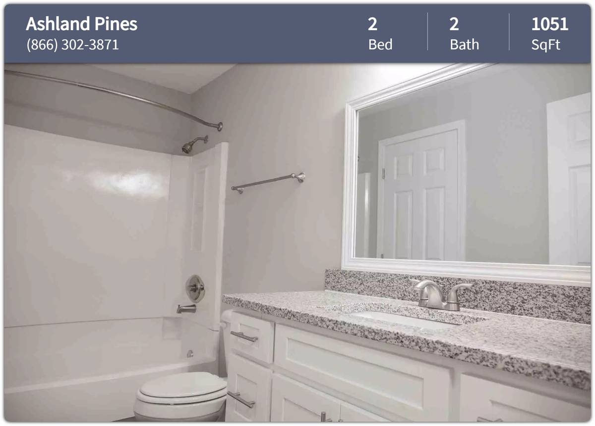 We fit your lifestyle! 2 bedroom, 2 bath!