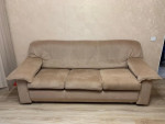 Velour sofa