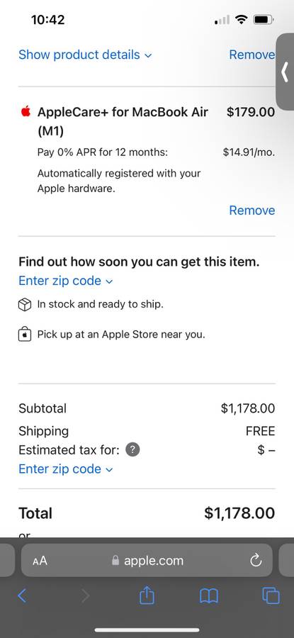 BRAND NEW SEALED MACBOOK AIR 2024 with apple care plus  just purchased