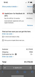 BRAND NEW SEALED MACBOOK AIR 2024 with apple care plus  just purchased