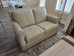 Sofa Couch and Loveseat Like NEW Genuine Thick Leather