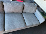 West Elm Hamilton  sofa 81' salt pepper