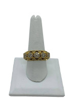14K Yellow Gold Fashion Diamond Men's Ring- 1.22 CTW 8.3 Grams Size 10