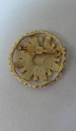 Gold Tone Sun Pin