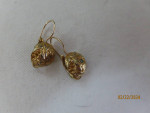 Gold tone earrings