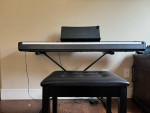 Casio 88 key piano with stool