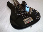 1980's Fender E Series 32" Medium Scale MIJ P-Bass Guitar Black