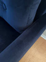 Designer Navy Blue Cotton Velvet Accent Chair-Sofa Chair