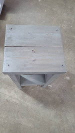 Small Painted Wood Side Table