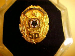 SENIOR DE MOLAY 50 YEAR PIN, GOLD TONE, W/CASE, FROM SARASOTA ESTATE