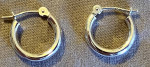 Gold Hoop Earrings - 14K - Brand New - Best Offer!