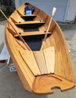 Hand Built Wooden Dory 17ft. Row Boat