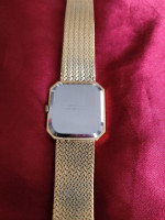 ⚡️RARE VINTAGE Lucien Piccard Dufonte Gold Tone Unisex Hexagon Watch