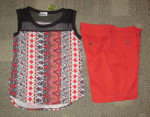 Missy sz 6 short w/Tops sz 6