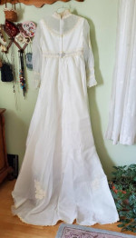 Vintage 1974 Wedding Dress