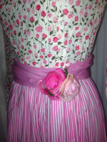 1960s Maxi Granny Hippie Prairie Couture Cotton Dress Sz S