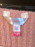 Pink Sweater with Pearls - size XXL