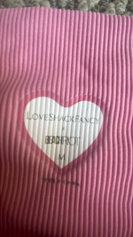 LoveshackFancy pink corset tie leggings