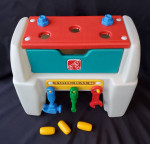 Rare Vintage Step 2 Work Bench Tool Box Complete Toy