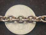 Vintage Sterling Silver Circle Link Bracelet. 7.25 Inches