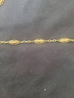 Early 20th Century 18k Yellow Gold Pocket Watch Chain! 15 in.