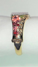 NEW Luxury Retro Garden Flower Bangle Bracelet Watch - Pink - On Sale!