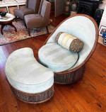 Palecek Paramount Club Chair with Ottoman