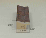 Photo Frame of unusual relief for home interior, 1.26 inches and 0.8 inches high.