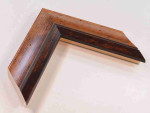 Brown wooden frame for painting, poster or photo Width 1.65 inches, Height 0.8 inches.