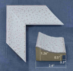 Classic Wooden Photo Frame, 2.4" Width.