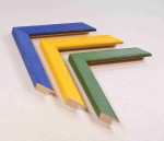 Colorful Stylish Picture Wood Frames. Width 0.75" x Height 0.55".