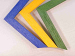 Colorful Stylish Picture Wood Frames. Width 0.75" x Height 0.55".