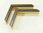 Wooden Frame Bronze and Black Silver. Width 0.7" x Height 1".