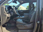 Interior view of a black 2022 Chevrolet Silverado 1500 Limited showcasing leather seats and modern dashboard.