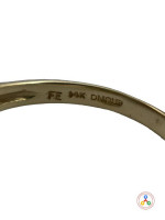 14K Yellow Gold Lady's Ring w/ Green Stones 4.2g Size 7