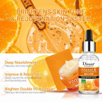 Disaar Vitamin C 3-in-1 Skin Care Set – Soap, Cream & Serum