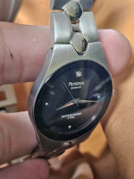 Armitron Diamond Steel  AL21E WATCH works new battery