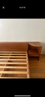 Vintage Jesper (Denmark) MCM Teak Queen Bed