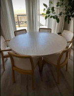 Solid Wood Table With Chairs