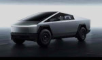 Tesla Cybertruck showcased in a sleek design, highlighting its futuristic features and all-terrain capabilities.