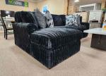 Onyx Black 2-piece Sectional Sofa w/Chaise Lounge