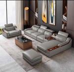 High Quality Italian Leather Sofa Set Multi-Functional Modern L-Shaped with Simple Design for Living Room Sofa