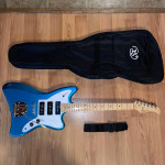 SX Liquid MN Lake Placid Blue Electric Guitar with Tremolo - 3 P90's