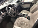 Interior view of a 2012 Audi A4Q Premium Plus featuring leather seats, modern dashboard, and gear shift.
