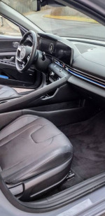 2021 Hyundai Elantra Limited interior showcasing premium leather seats and advanced dashboard features