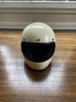 Biltwell Gringo DOT Full Face Motorcycle Helmet - L - Vintage White