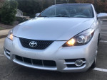 2008 Toyota Solara SLE Convertible in silver with 89,000 miles, well-maintained and in near flawless condition.