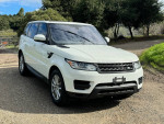 2016 Land Rover Range Rover Sport in Fuji White with third row seating, low mileage and panoramic roof.